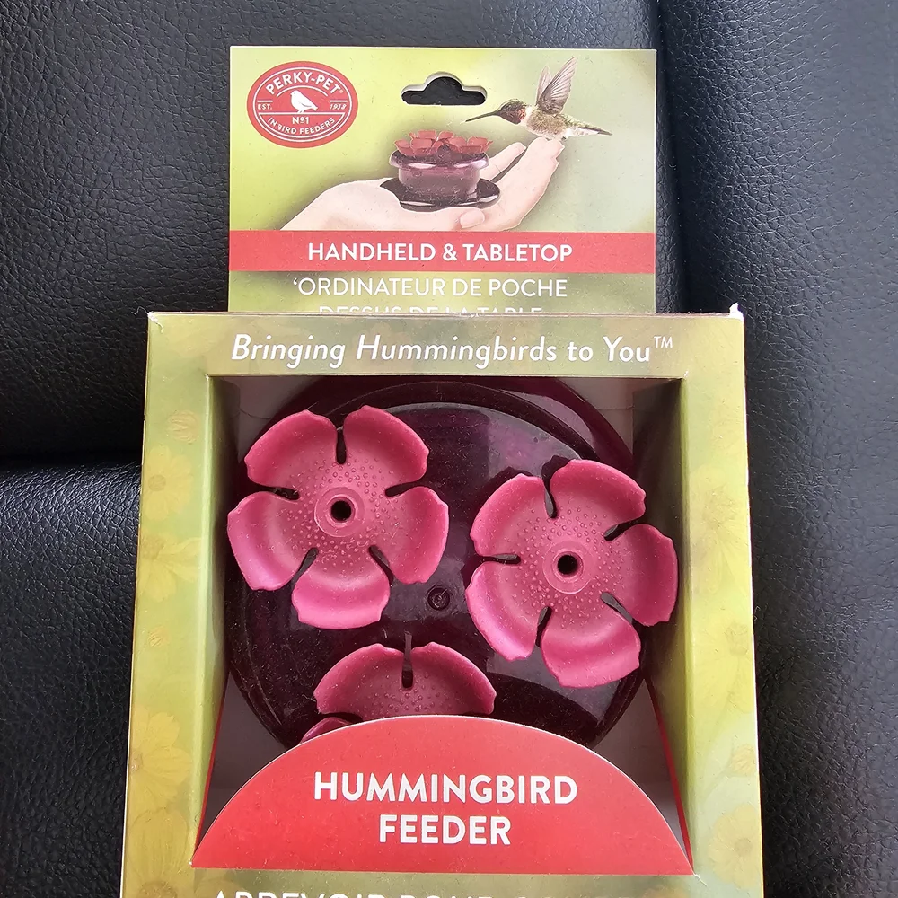 Pink Hummingbird Feeder